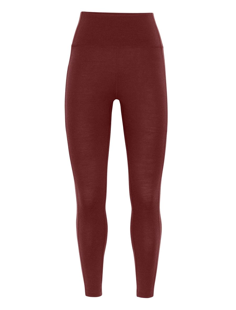 Espresso Icebreaker Merino Fastray High Rise Women's Running Tights | AU 1509GSOL